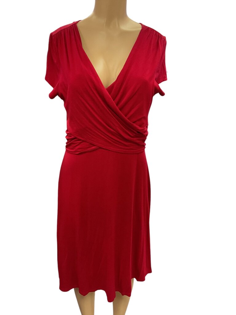 Talbots red flare dress