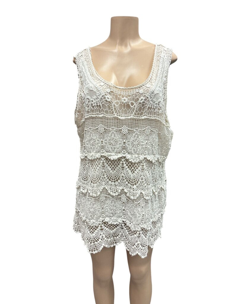 Dress Barn Cream Lace Dress (3X)