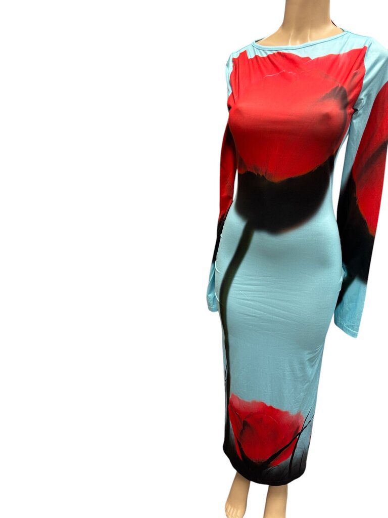 MOW Blue/Red (Med) Long Dress