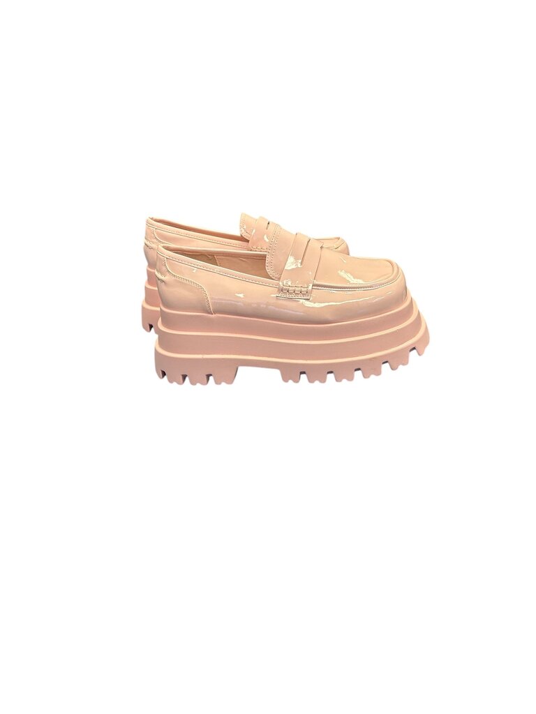 MOW pink chunky loafers