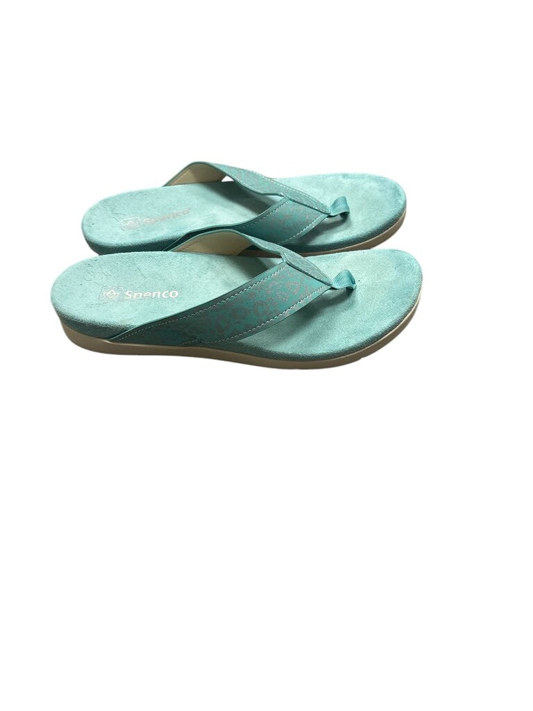 Spenco Blue Thick Flip Flop (10)