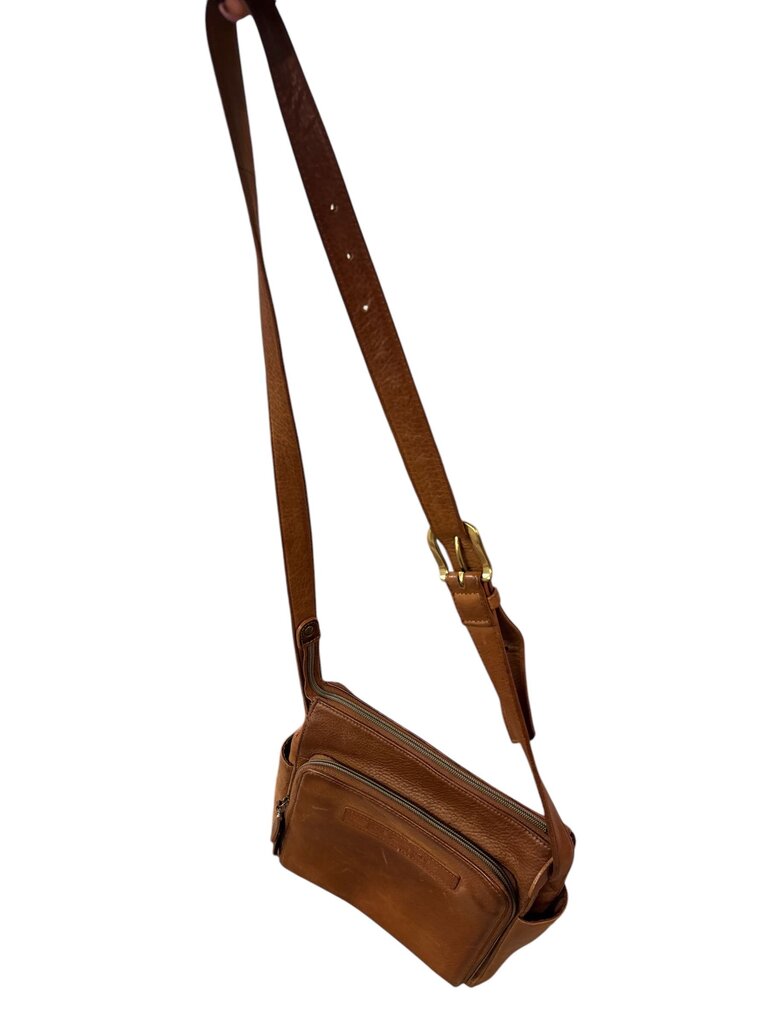 Fossil Cognac Crossbody w/Pockets