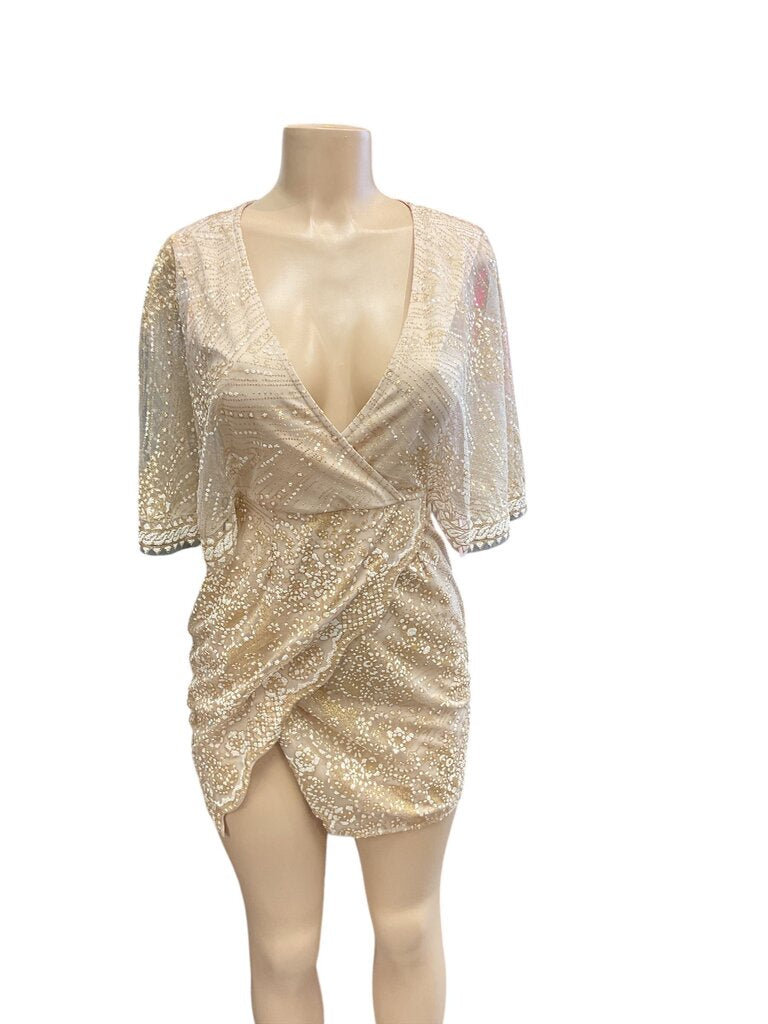 Here the Comes the Sun Champagne Blouse (Small)