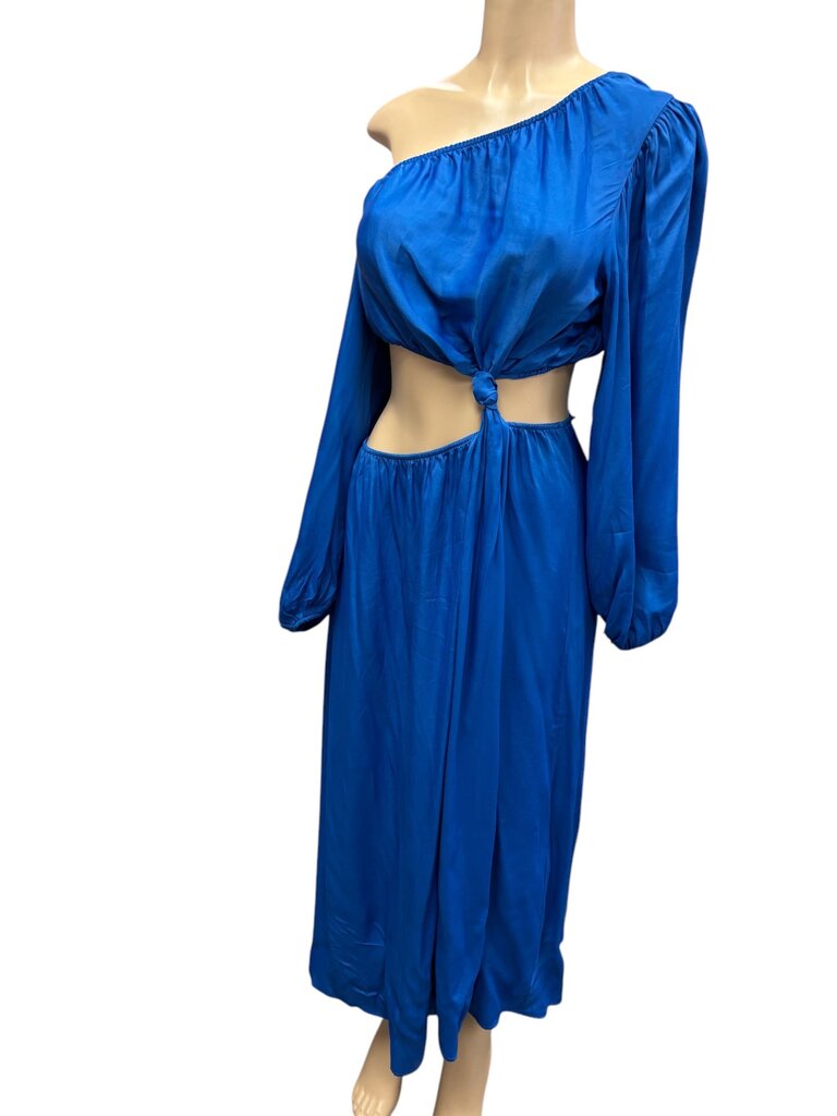 Farmio Blue cutout dress