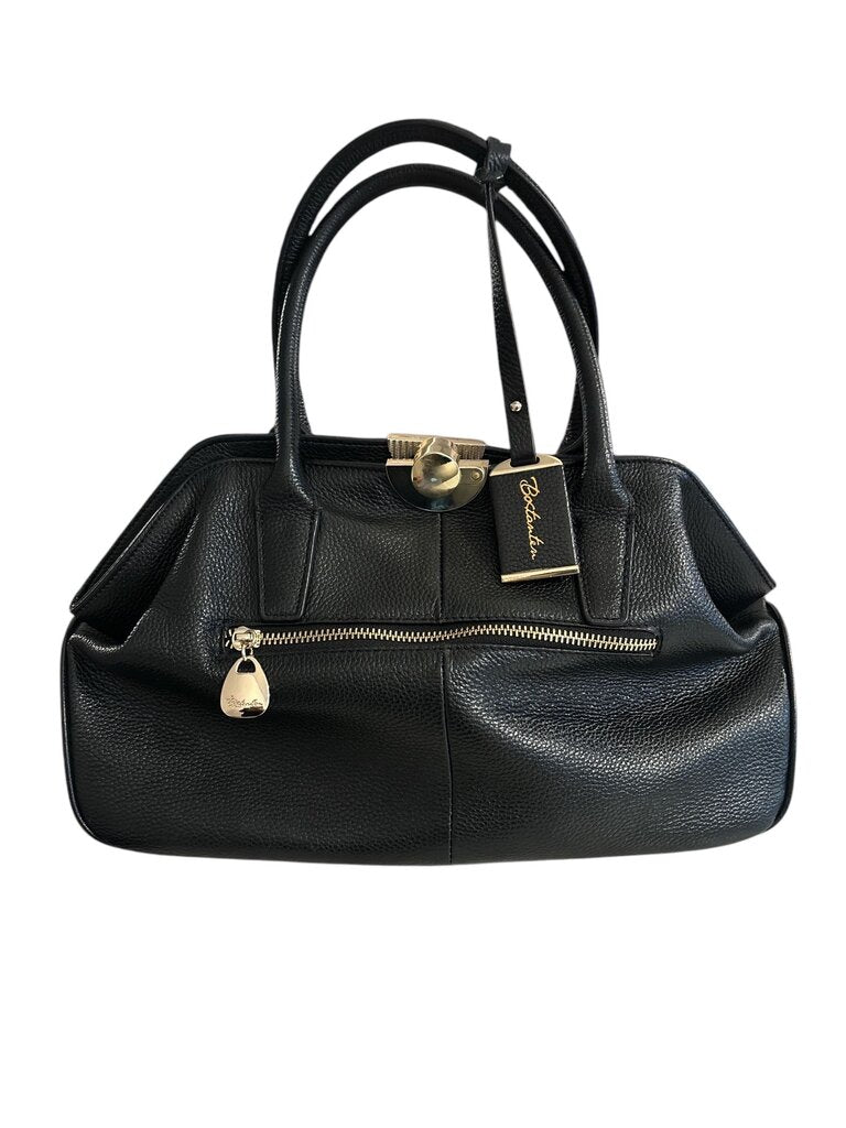 Bostanten Black Luxury Gold Accents Handbag