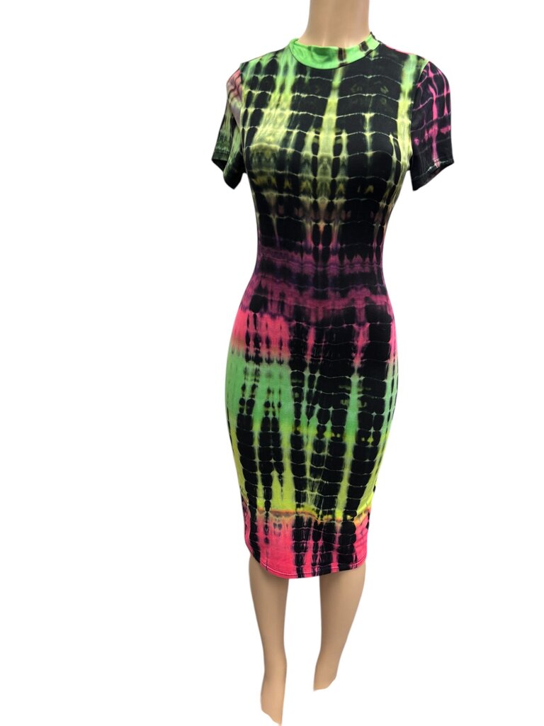 Fashionova Tye Dye Printed Dress (Med)