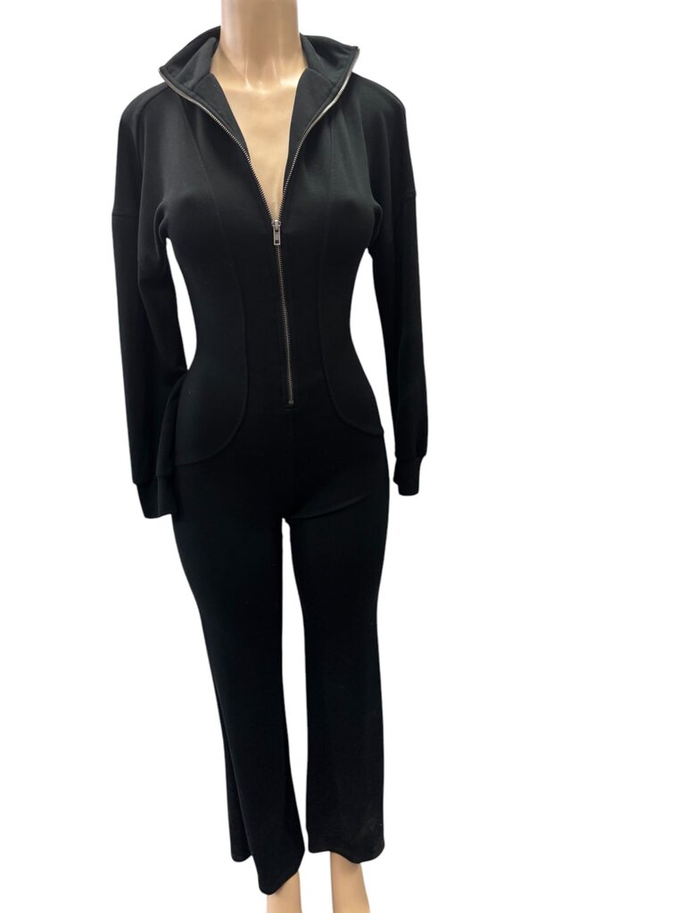 Fashion Nova Black One-Piece Jumpsuit (XS)