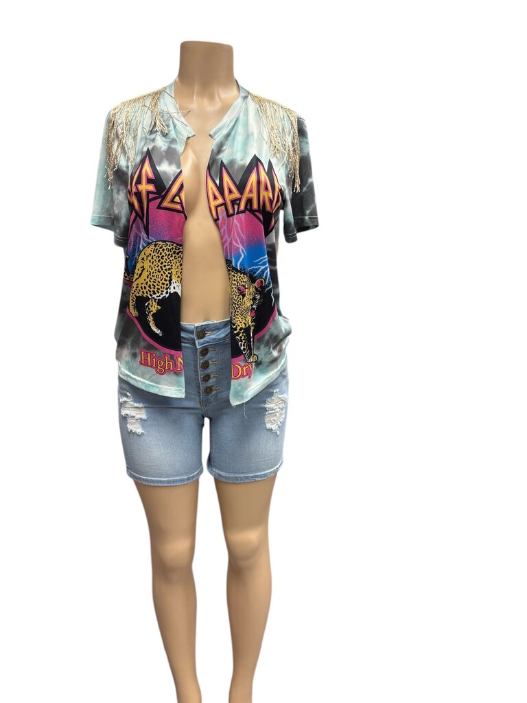 Def Leppard 'High N Dry Slash Tee (Med)