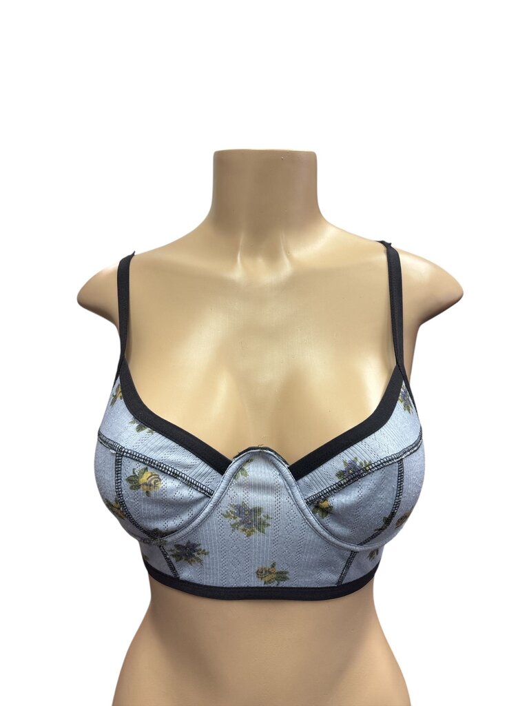 Out from under Floral bustier crop top
