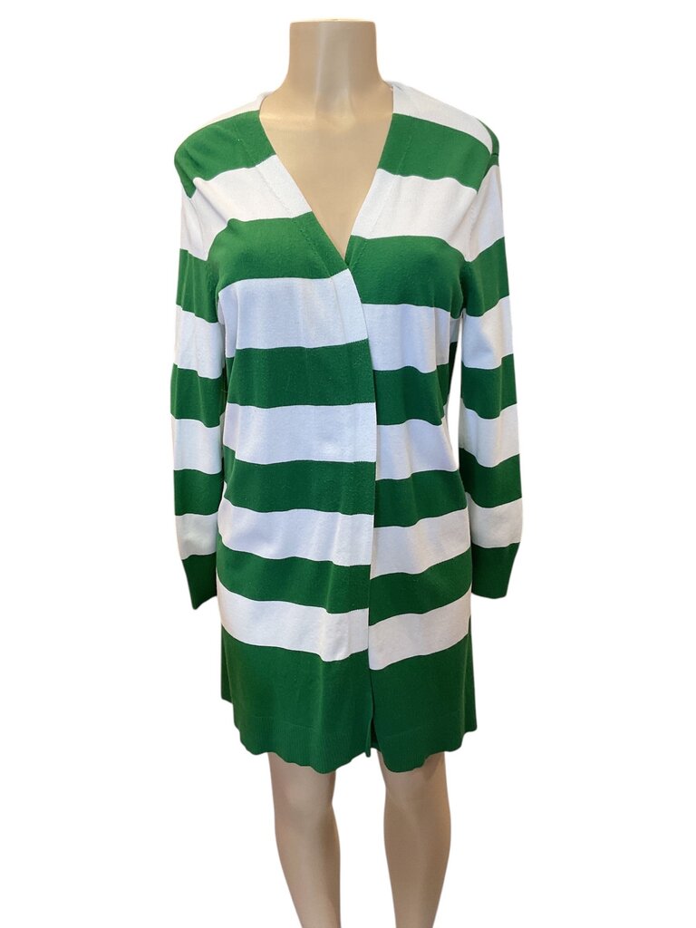 AAMILIFE green and white striped sweater