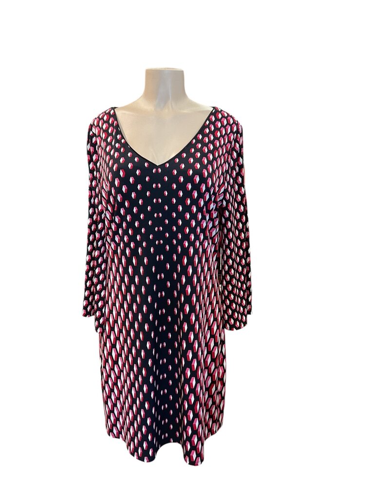 WH/BL Market Red and Black Printed Dress (12)