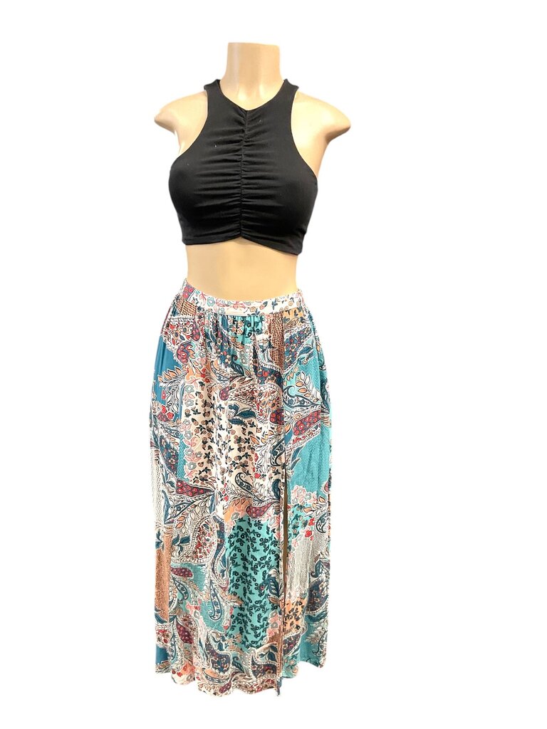 Princess Polly Black Cropped Ruched Top (2)