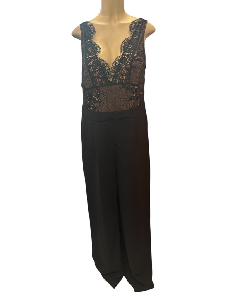 Kendall + Kylie Black Jumpsuit (Large)