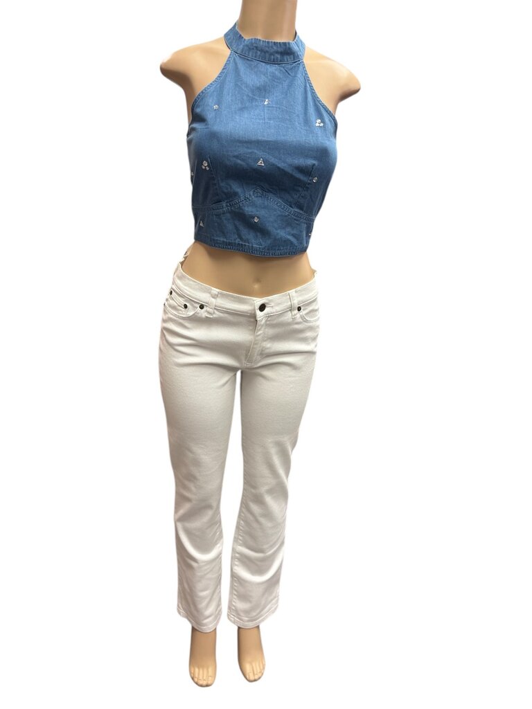 Forever 21 Denim Rhinestone Bodice (Small)
