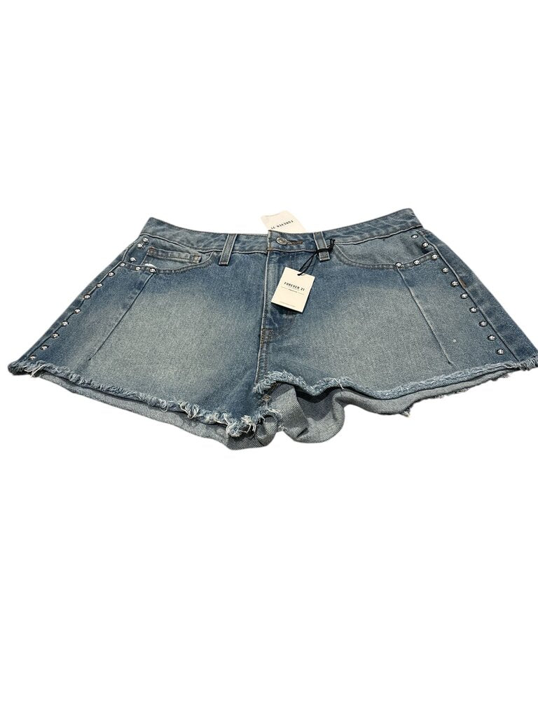 Forever 21 Studded Denim Shorts (29)