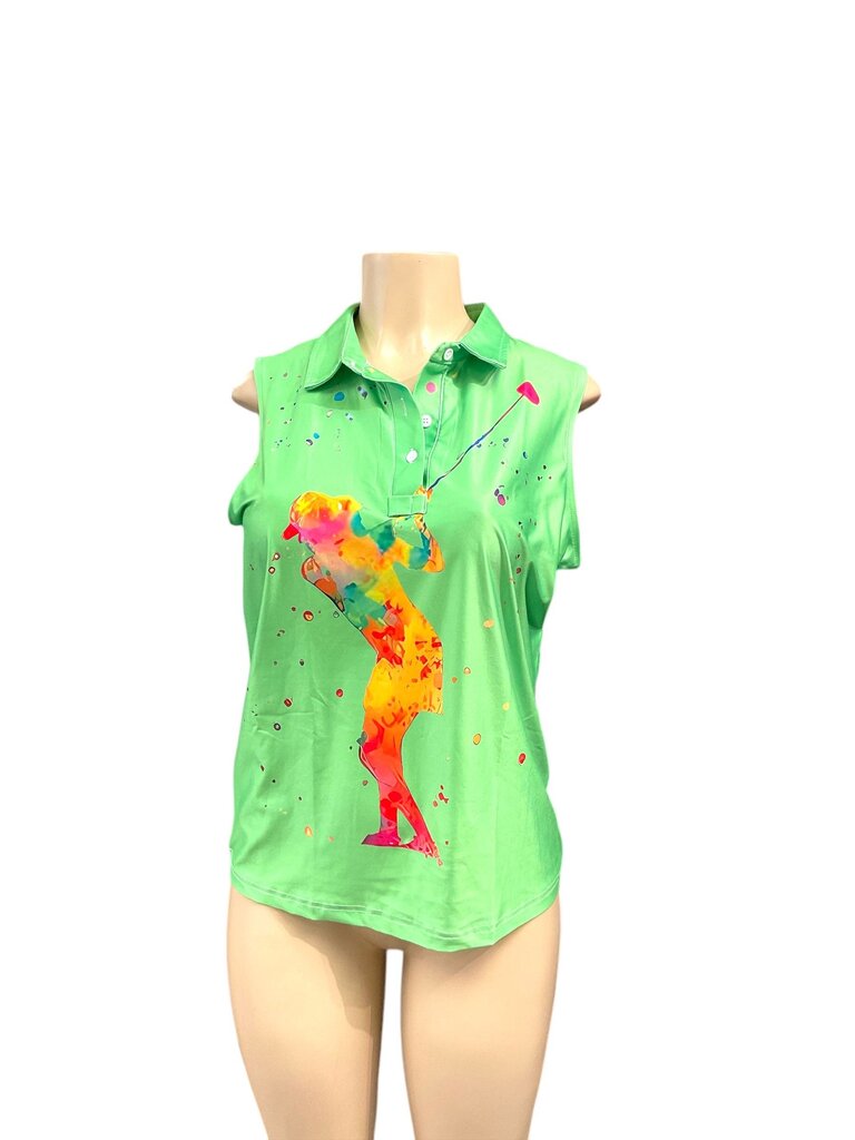 MOW Green Sleeveless Polo (Small)