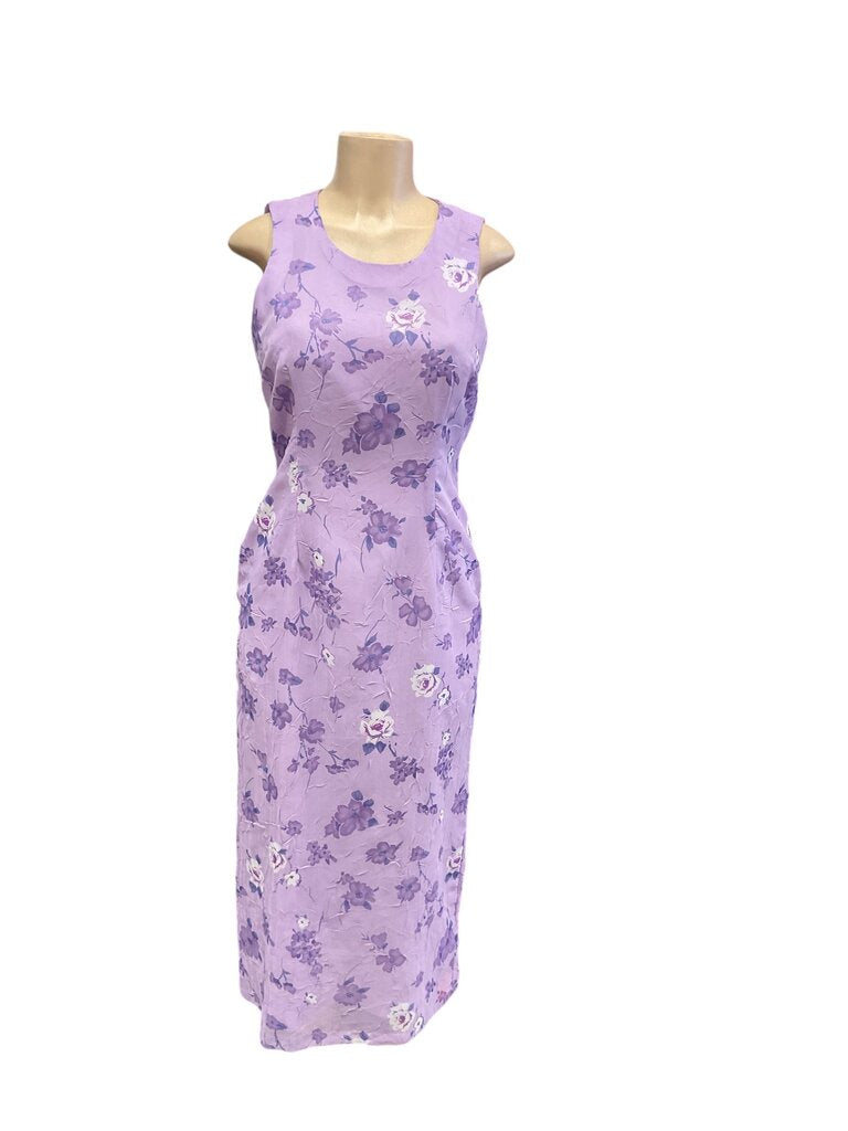 Betsy Lauren Purple Floral Dress (7/8)