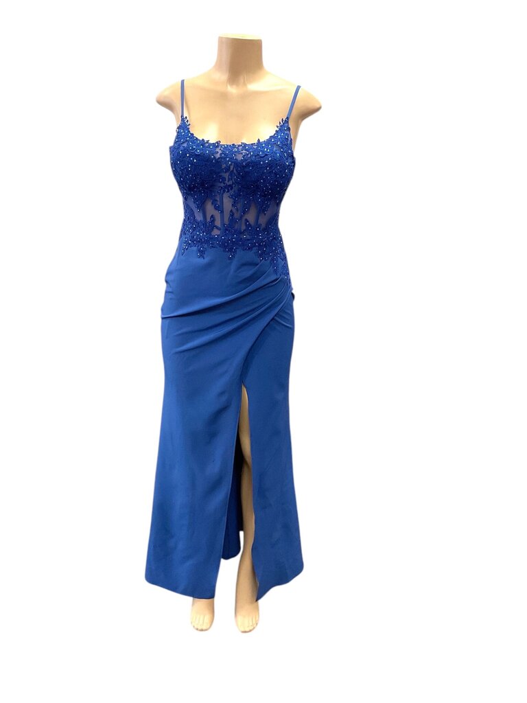 Galina Signature blue corset beaded dress