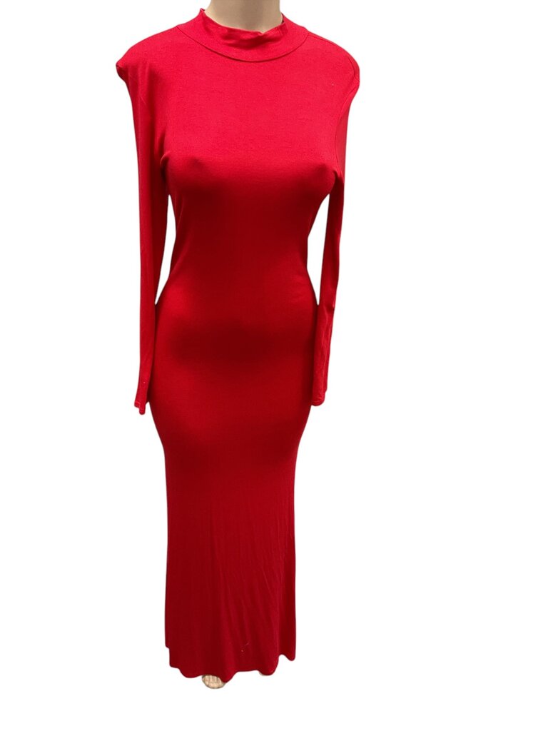 Club L red longsleeve dress
