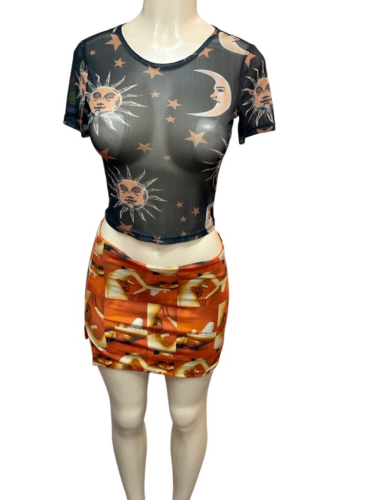 Tiger (XS) Mist Orange People Nude Skirt