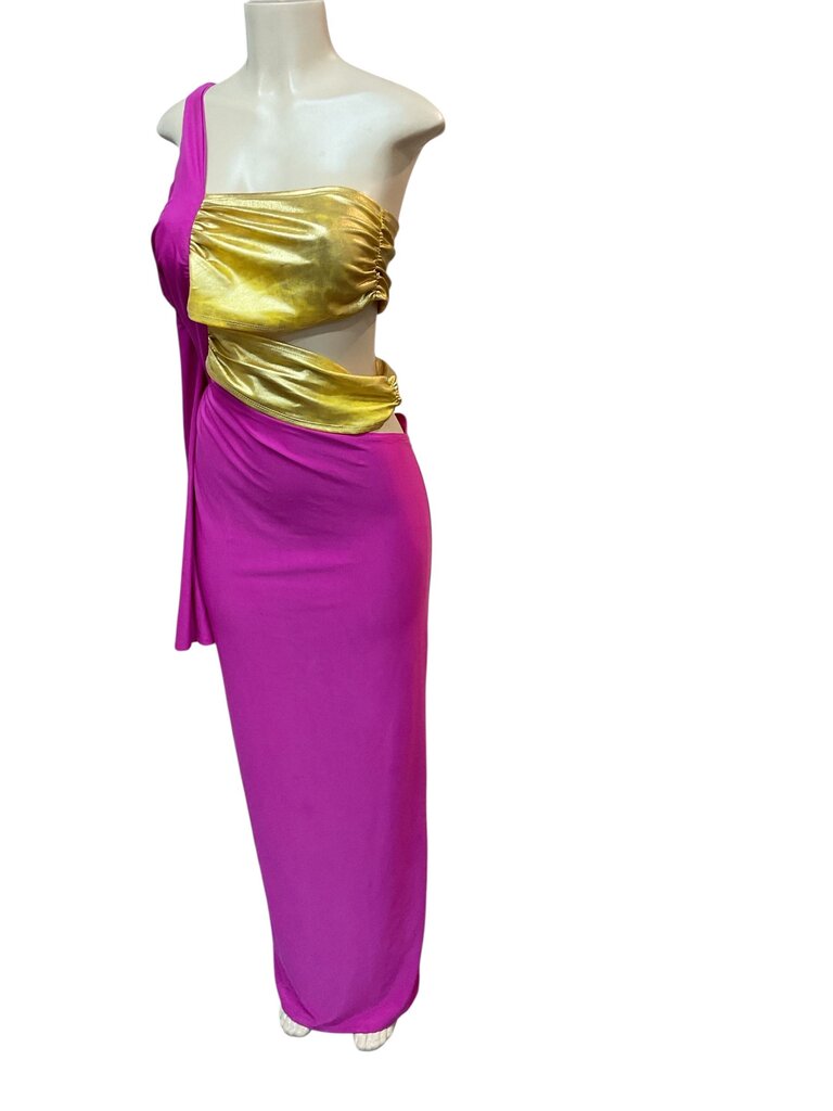 Gold and Pink Dress