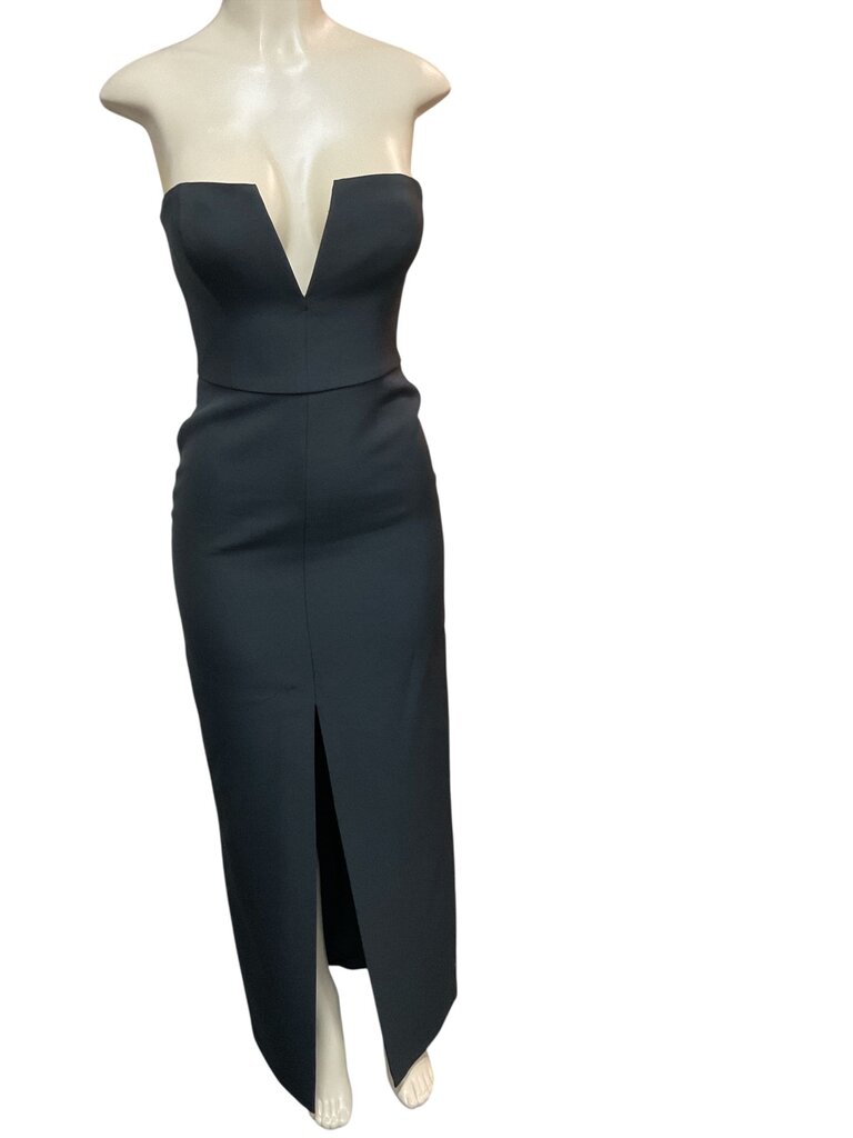BCBG (2) Black Formal Middle Slit Long Dress