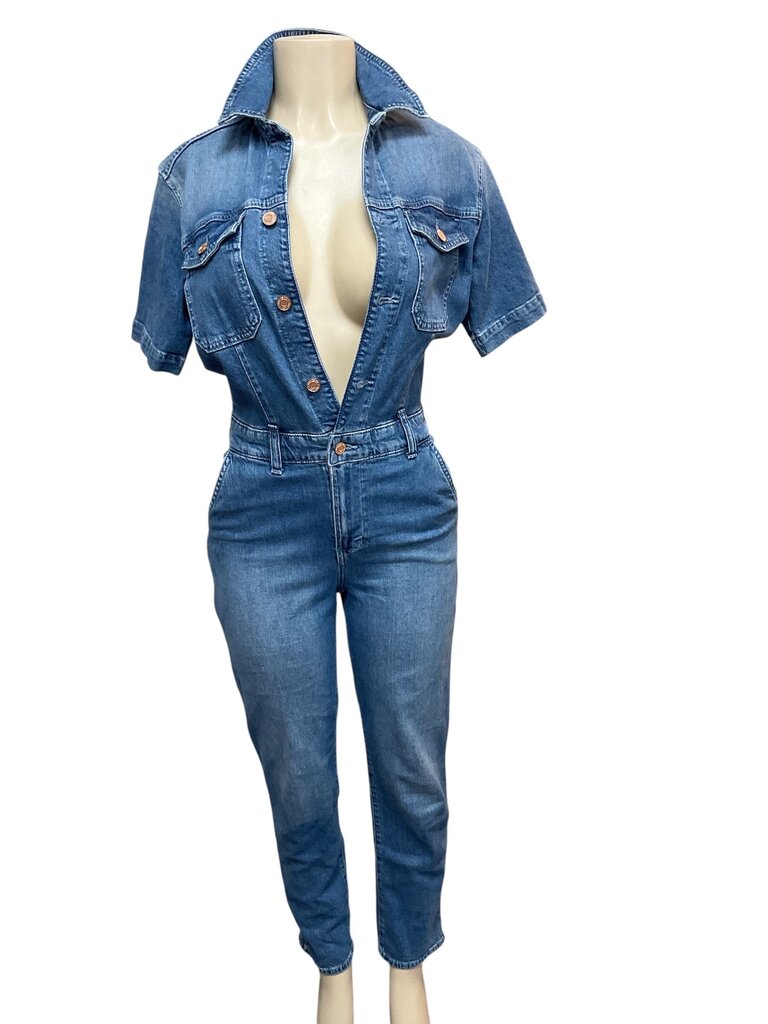 Gap (0) Denim Long Jumpsuit