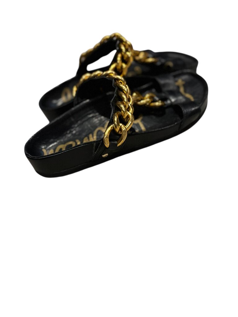 Zara (8) Black Sandal/Gold Buckle