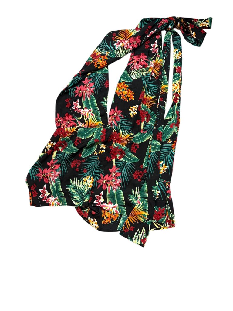 MOW (4XL) Blue/Red/Yellow Floral Romper