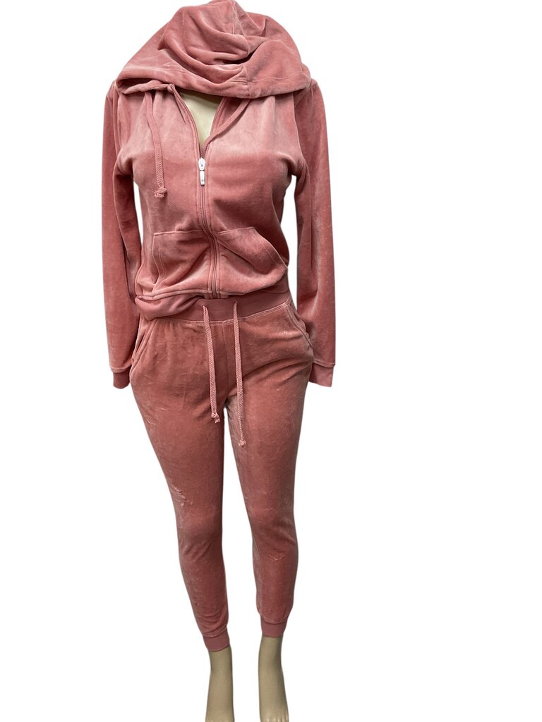 Fashionova (Small) Pink Velour Sweatsuit