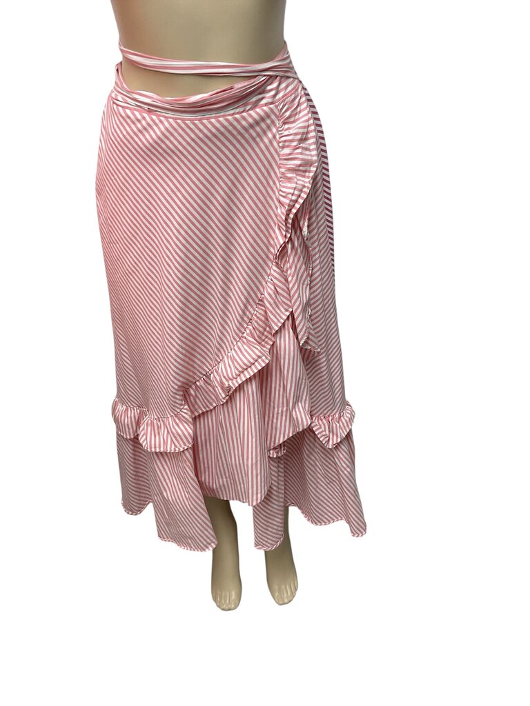 Maeve (Small) by Anthropologie Red/Pink Long Skirt