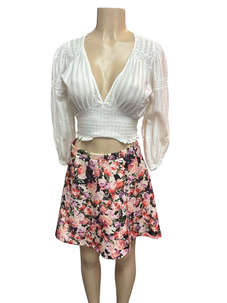 Lily (Med) Rose Floral Skirt