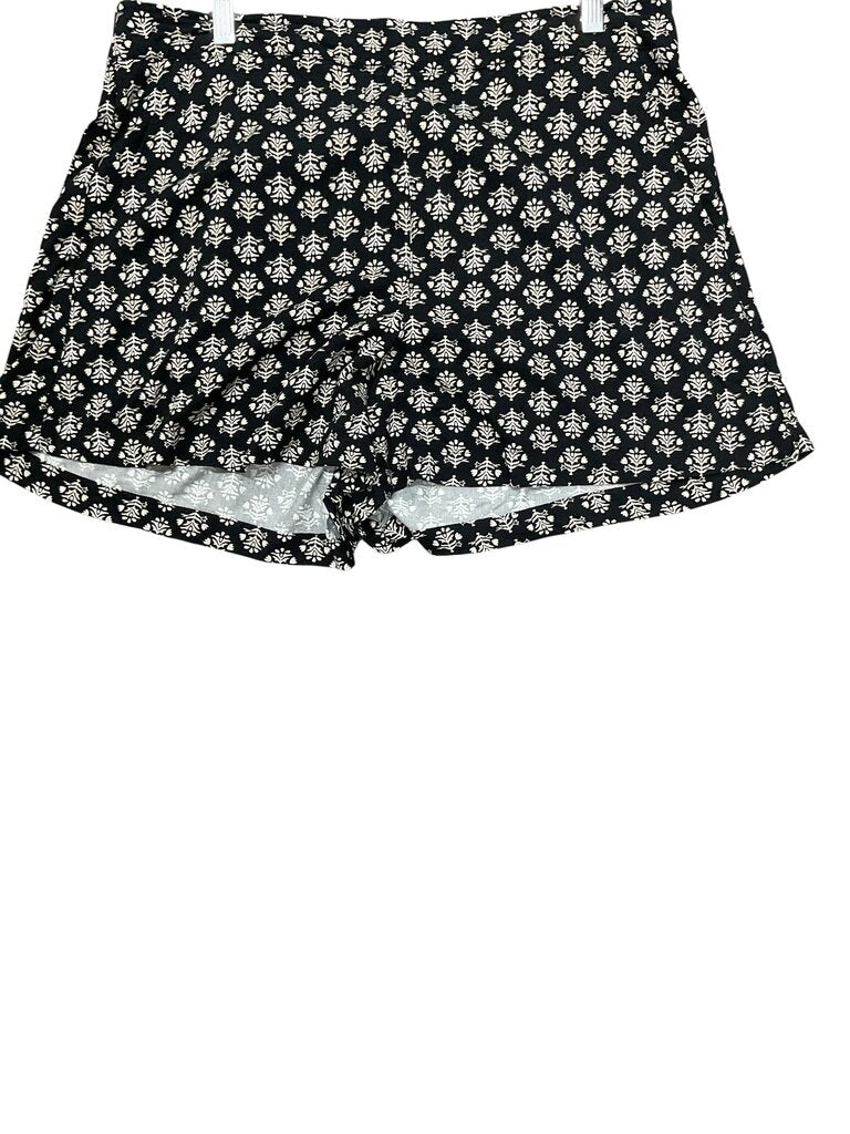 Old (Large) Navy Black Printed Shorts