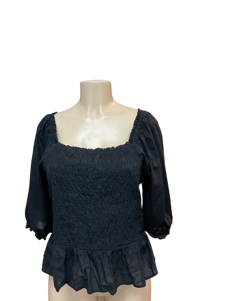 Loft (Large) Black Off Shoulder Blouse