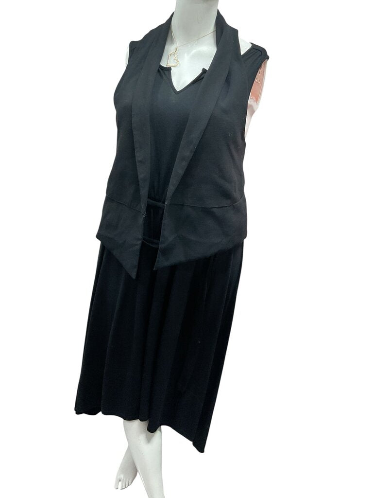Sonoma Black tank midi dress