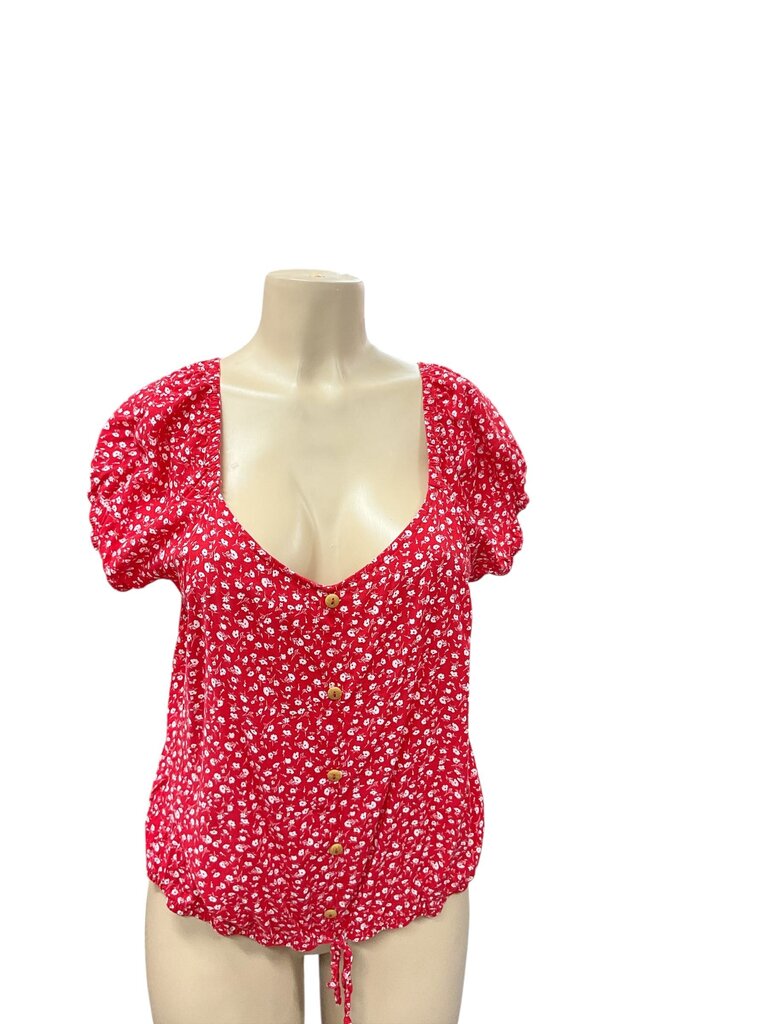 Westport (2X) Red Paisley Top