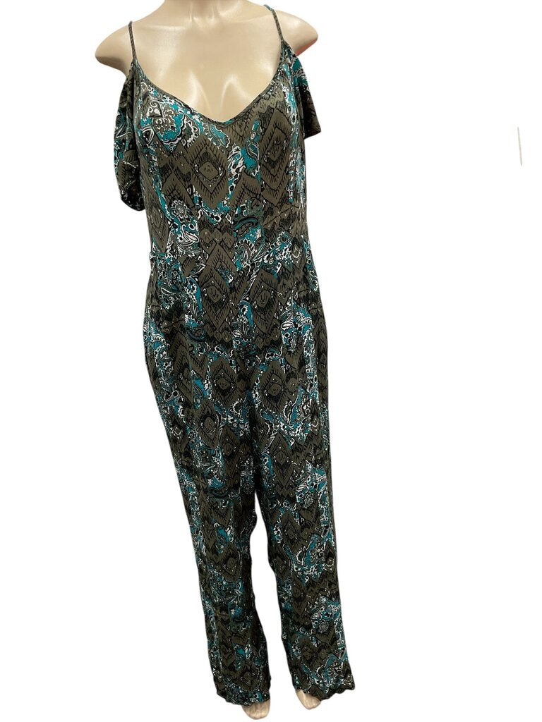 Cato (XL) Green/Teal Jumpsuit