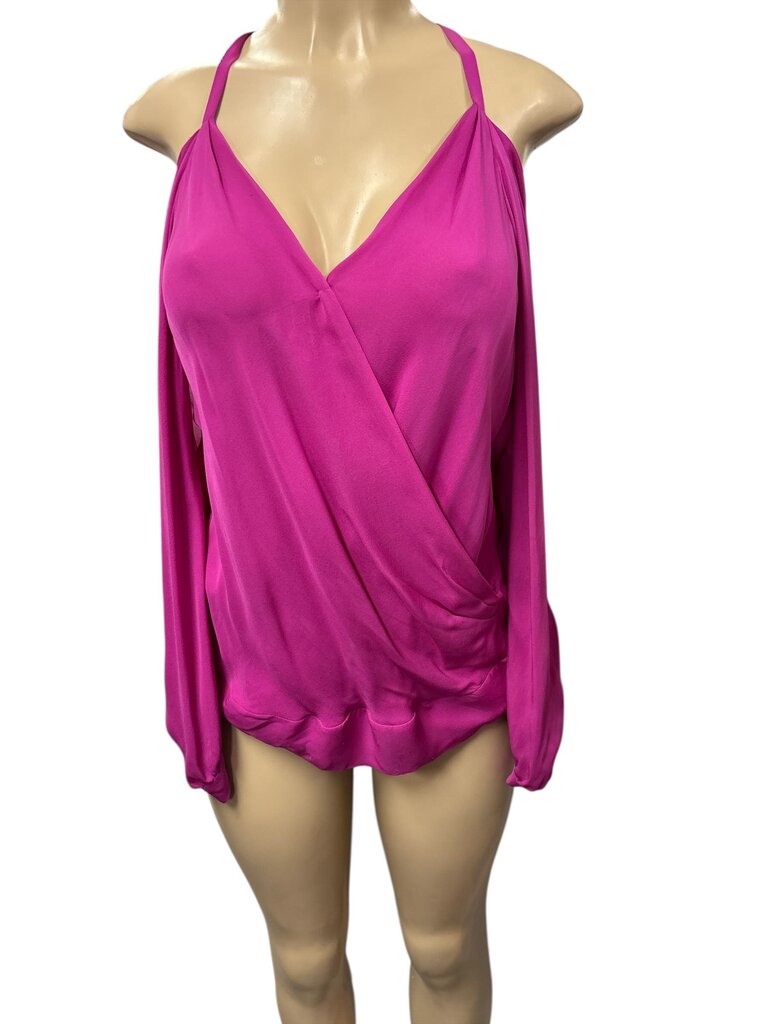 BCBG (Med) Fuchsia Off Shoulder Blouse