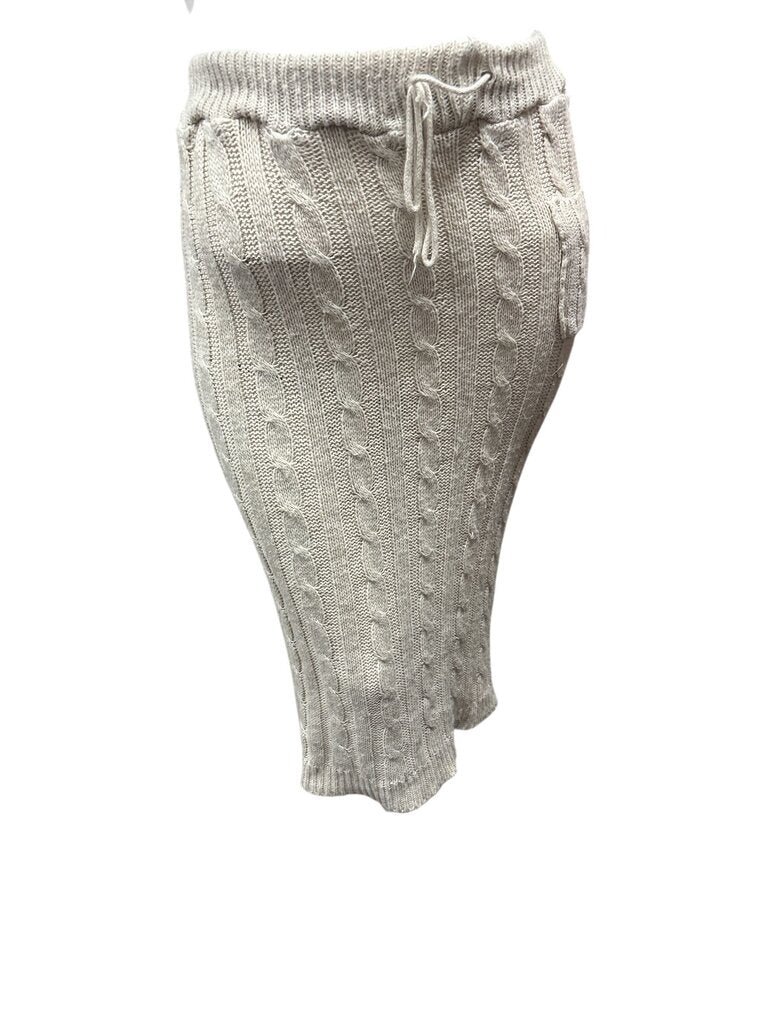 Tan (Large) Sweater Skirt Midi
