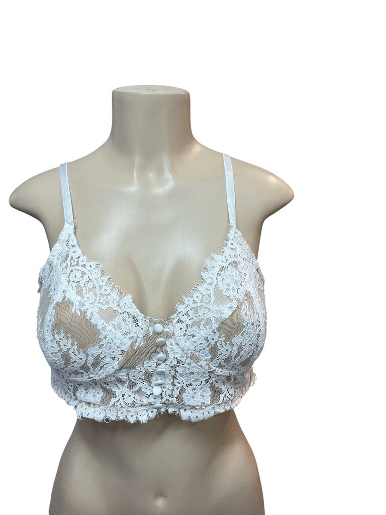 Akira (Large) White Lace Bralette