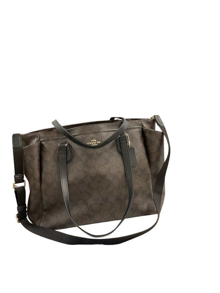 Coach Signature Diaper Bag Brown