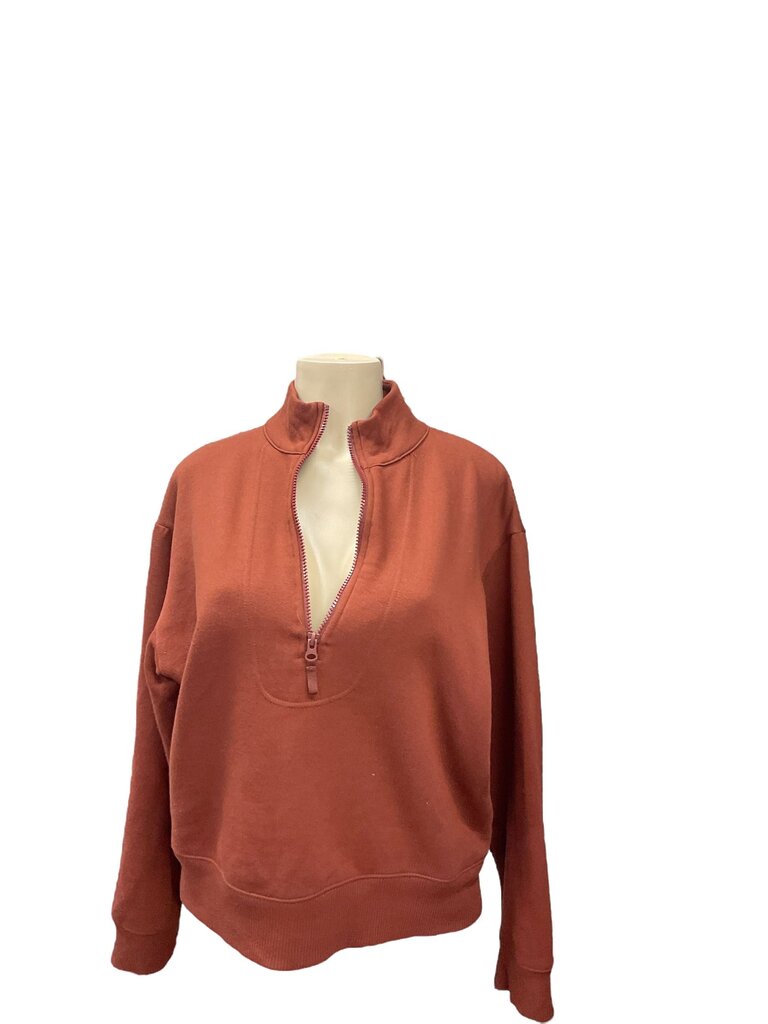 A (Small) New Day Rust Zippered Sweatshirt