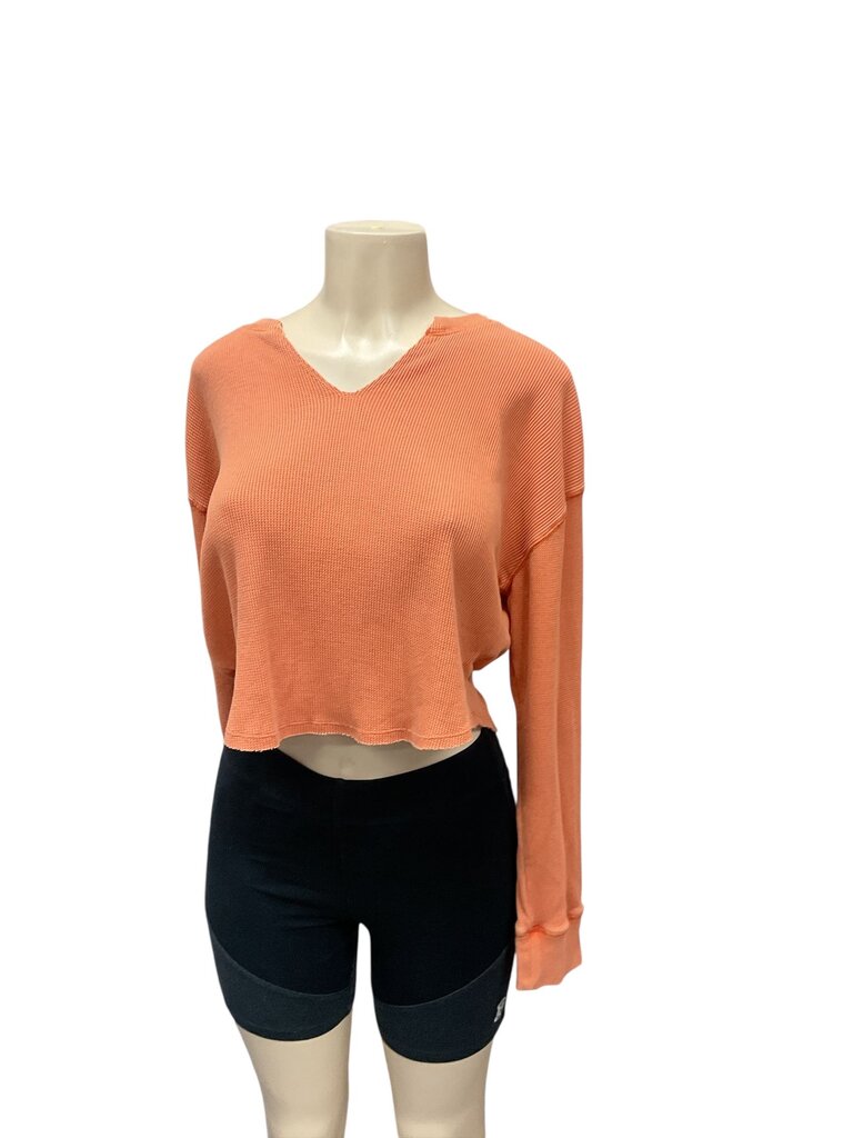 Wild (Large) Fable Orange Waffle Cropped Top