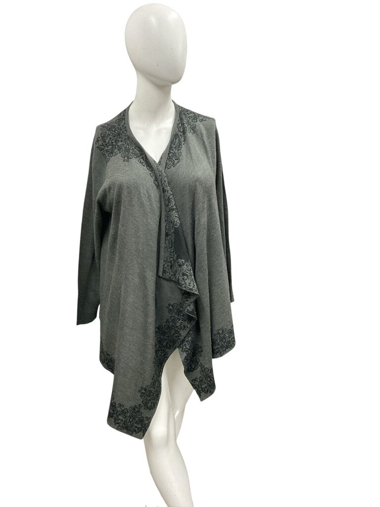 Napa (Large) Grey/Black Cardigan Long