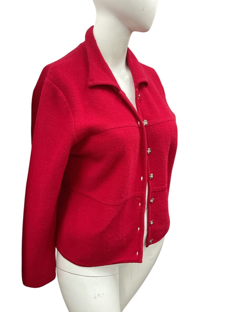 Baxter and wells red button up cardigan