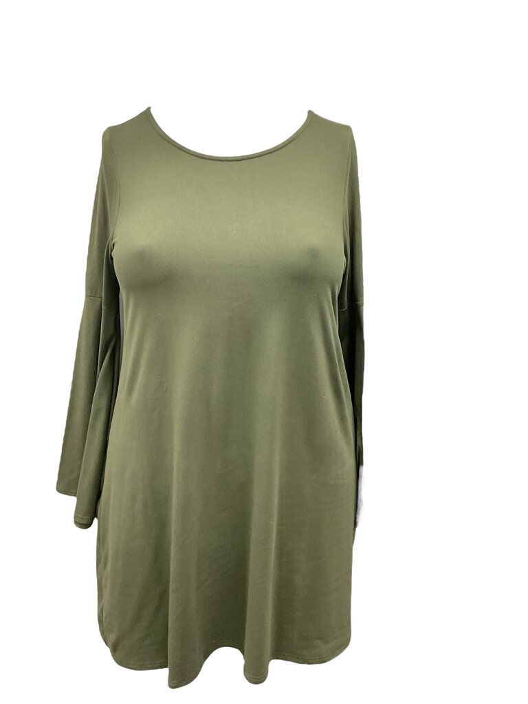 Entro green flare bottom dress