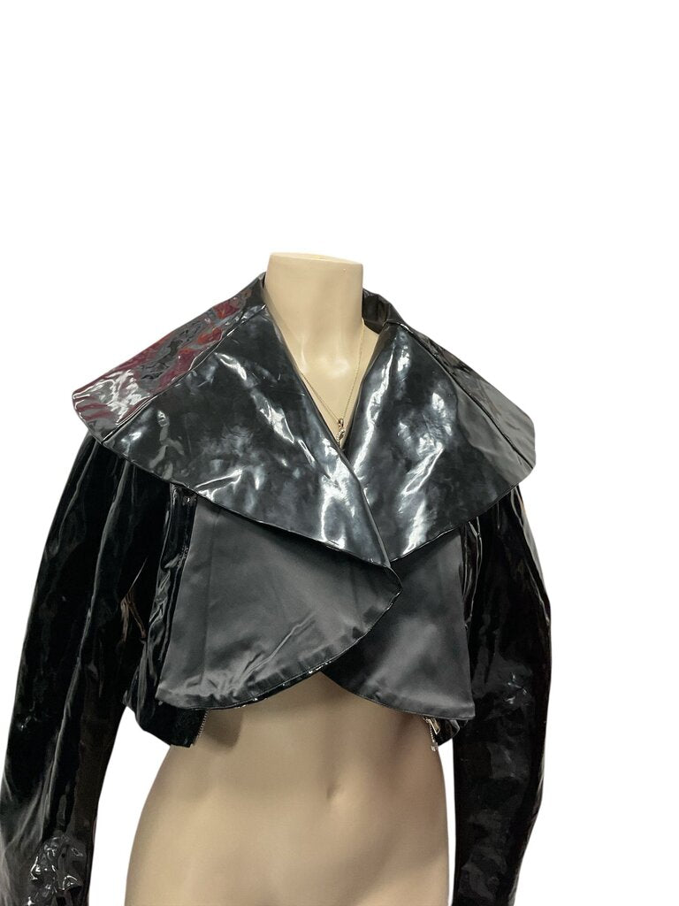 Akira Black faux lather jacket