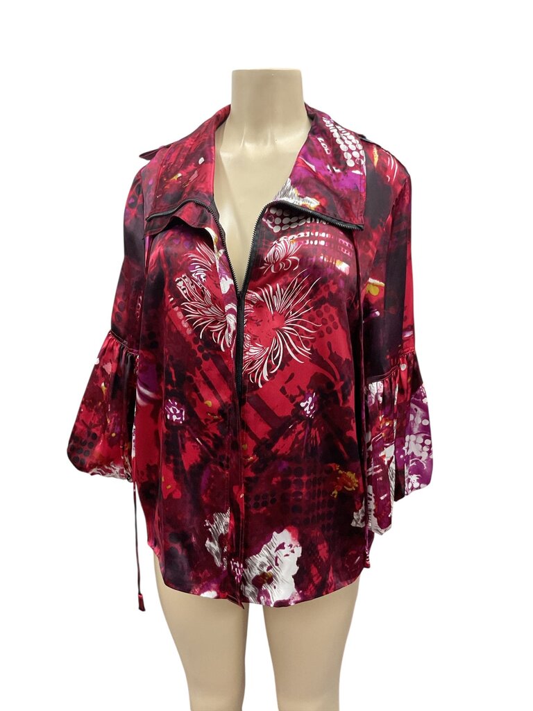 Diane (MED) Tres Red Zippered Jacket