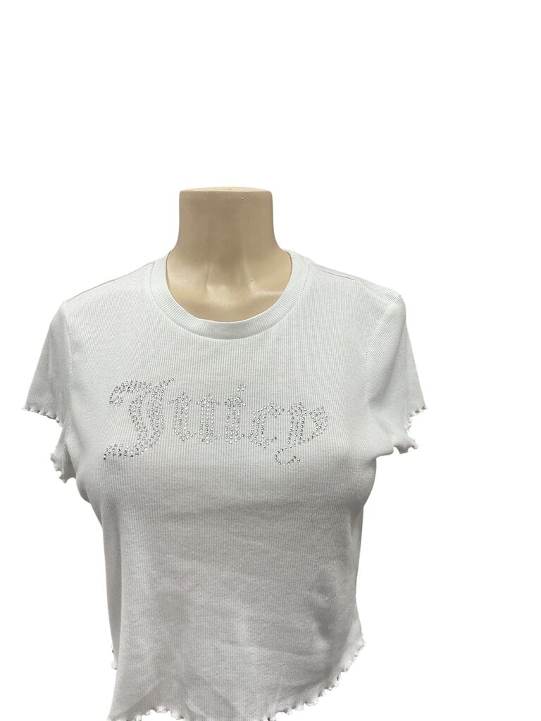 Juicy (Large) Couture /Forever 21 White Baby Doll Tee