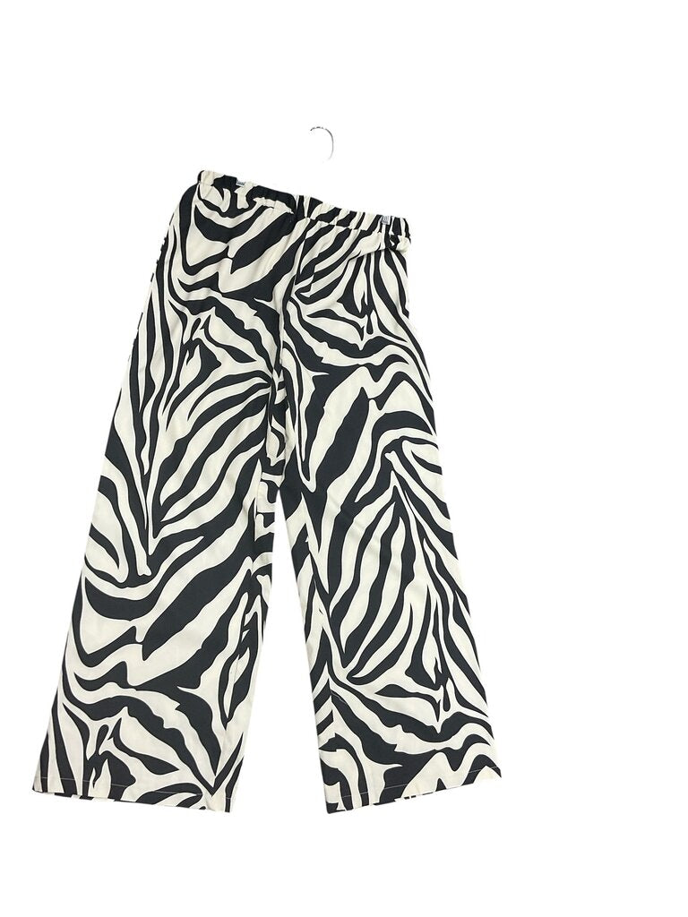 Tan/Black (XL) Wide Leg Pants